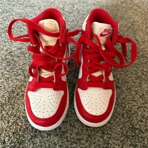Red/White Dunk Highs